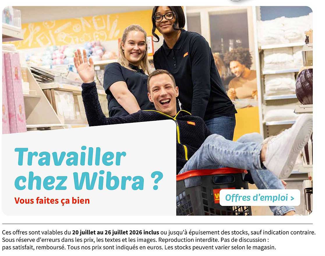 Travailler chez Wibra ?