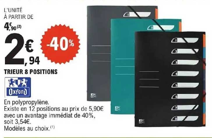 TRIEUR 8 POSITIONS