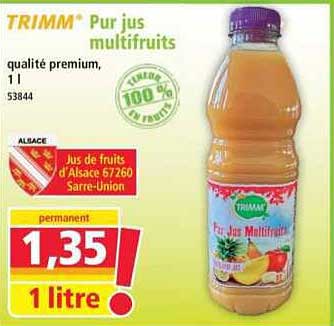 TRIMM* Pur jus multifruits