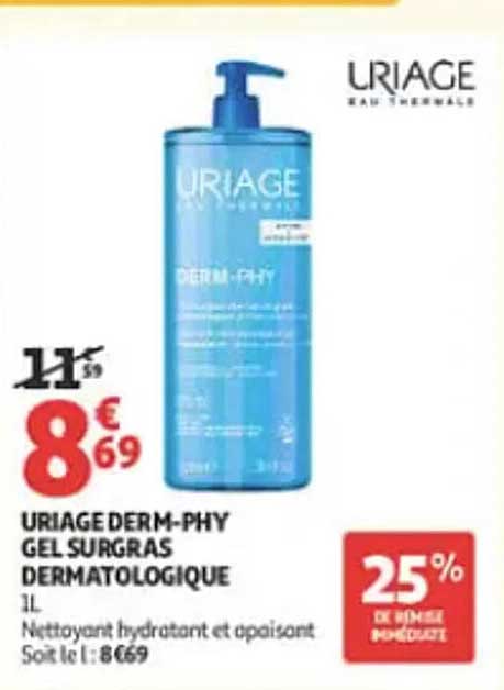 URIAGE DERM-PHY GEL SURGRAS DERMATOLOGIQUE