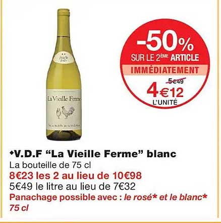 V.D.F “La Vieille Ferme” blanc