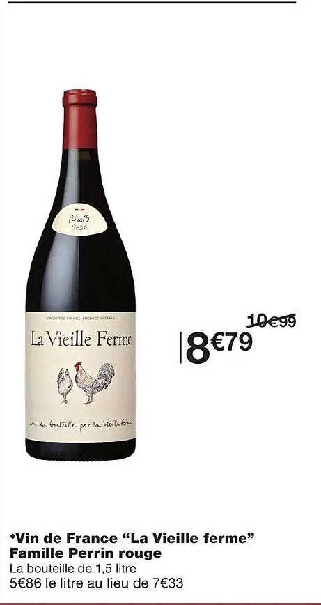 Vin de France “La Vieille ferme” Famille Perrin rouge