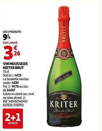 VIN MOUSSEUX KRITER BRUT