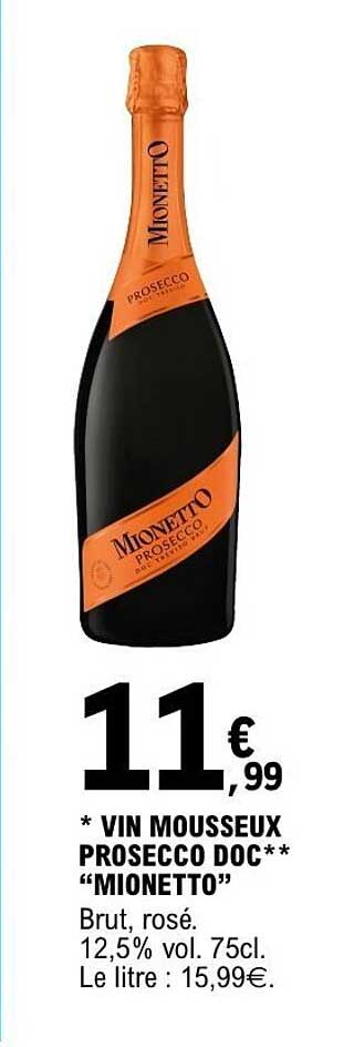 VIN MOUSSEUX PROSECCO DOC** “MIONETTO”
