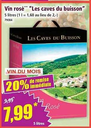 Vin rosé "Les caves du buisson"