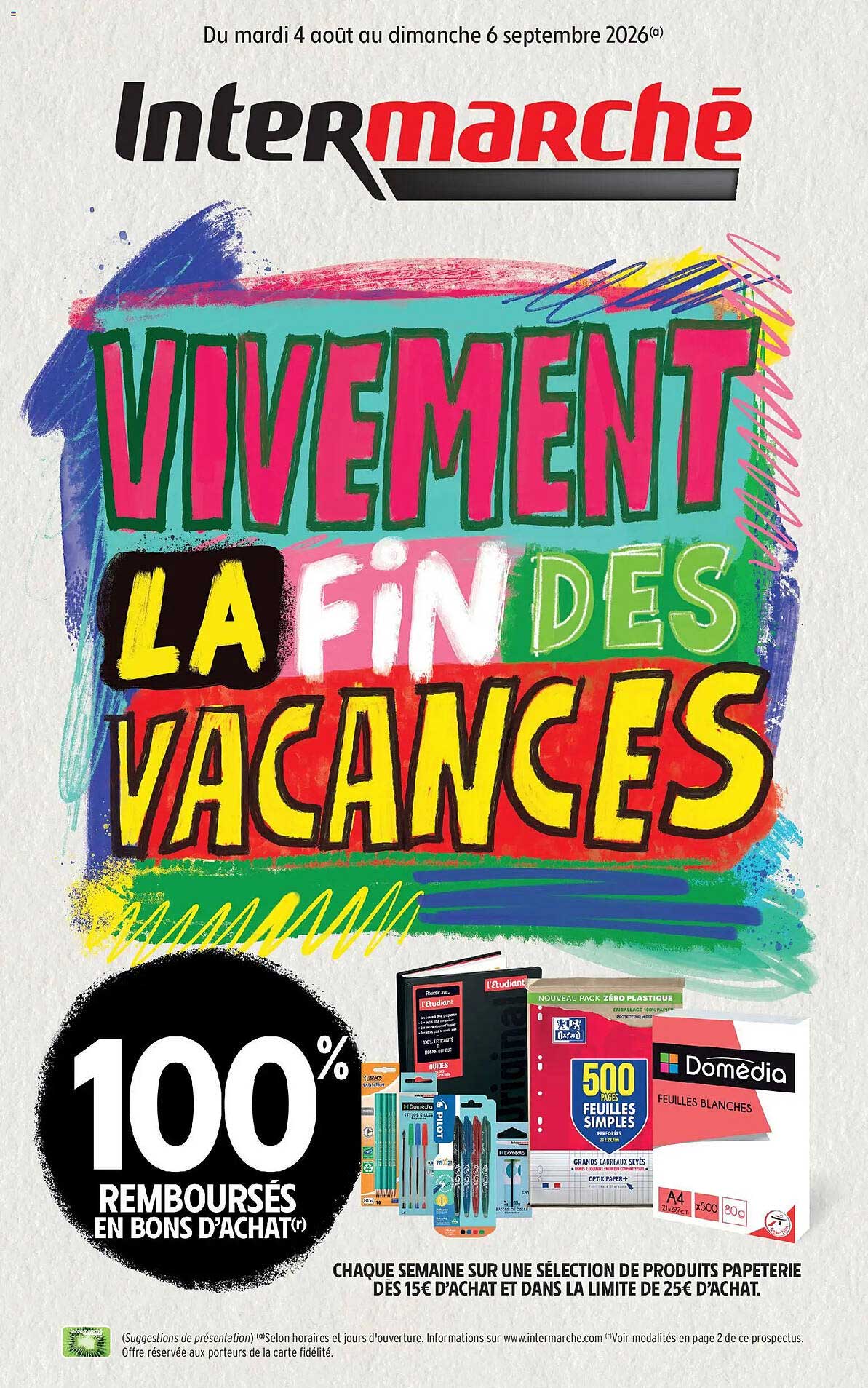 VIVEMENT LA FIN DES VACANCES