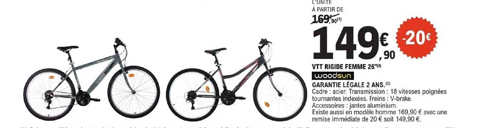 VTT RIGIDE FEMME 26"