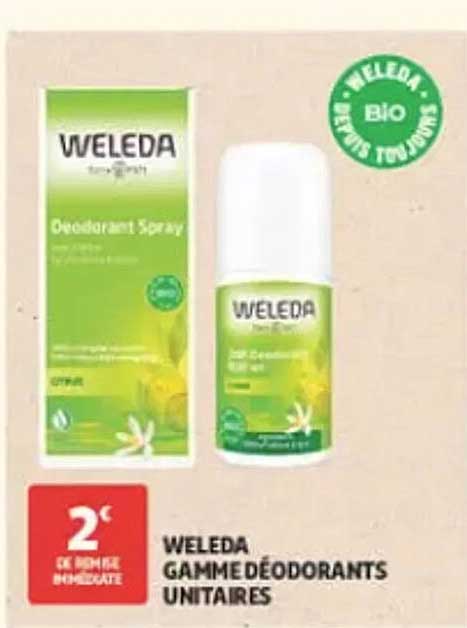 WELEDA GAMME DEODORANTS UNITAIRES