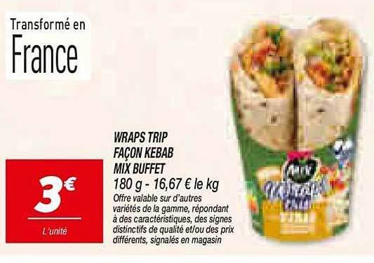 WRAPS TRIP FACON KEBAB MIX BUFFET