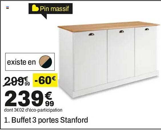 1. Buffet 3 portes Stanford