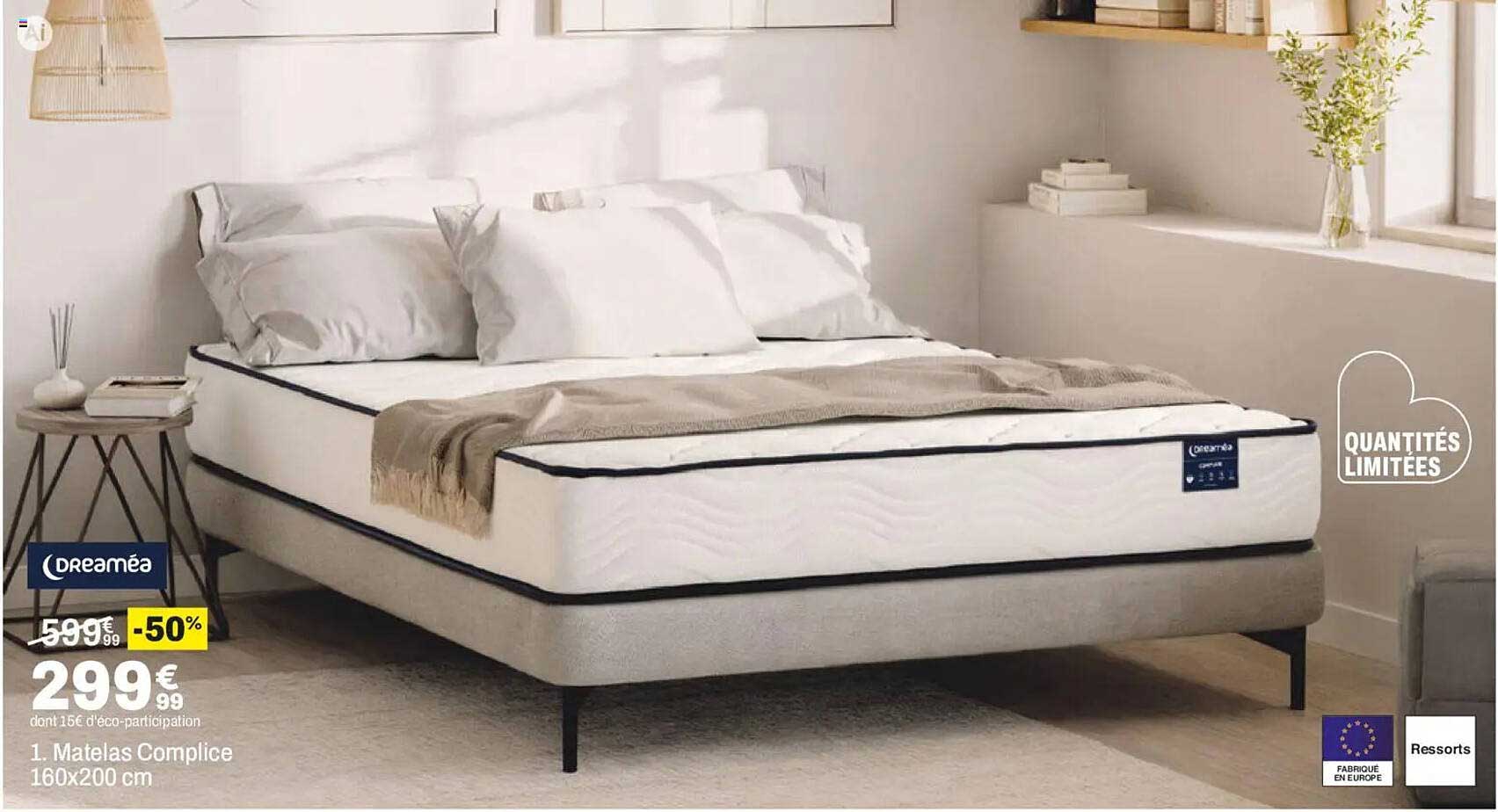 1. Matelas Complice 160x200 cm
