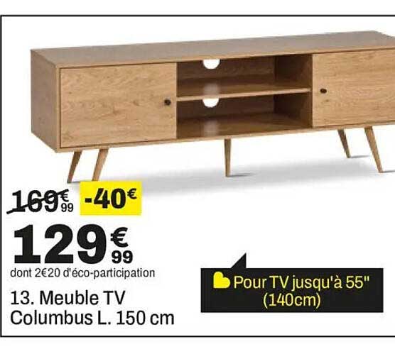 13. Meuble TV Columbus L. 150 cm