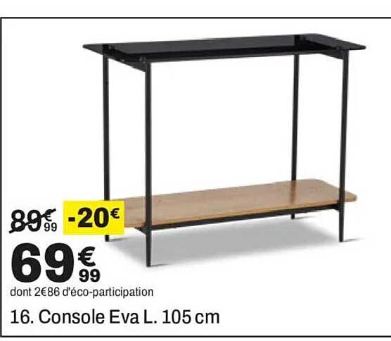 16. Console Eva L. 105 cm