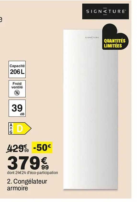 2. Congélateur armoire