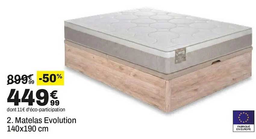 2. Matelas Evolution 140x190 cm