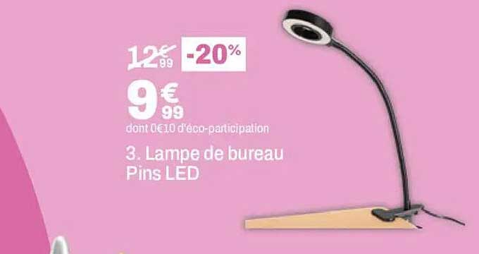 3. Lampe de bureau Pins LED