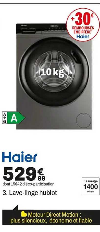 3. Lave-linge hublot