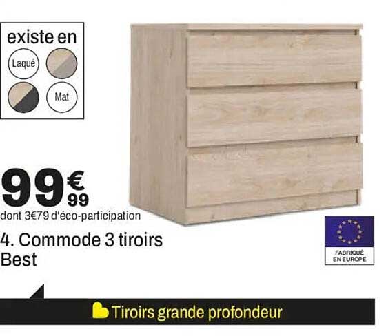 4. Commode 3 tiroirs Best