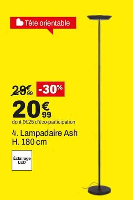 4. Lampadaire Ash H. 180 cm
