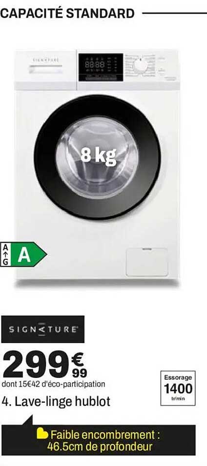 4. Lave-linge hublot