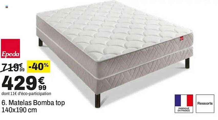 6. Matelas Bomba top 140x190 cm