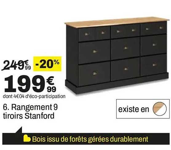 6. Rangement 9 tiroirs Stanford