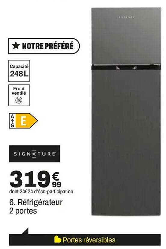 6. Réfrigérateur 2 portes