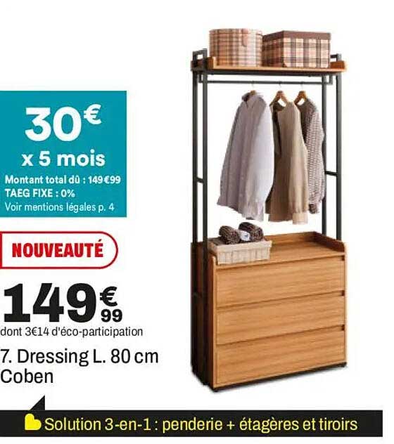 7. Dressing L. 80 cm Coben