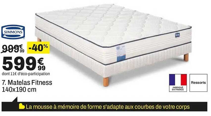 7. Matelas Fitness 140x190 cm