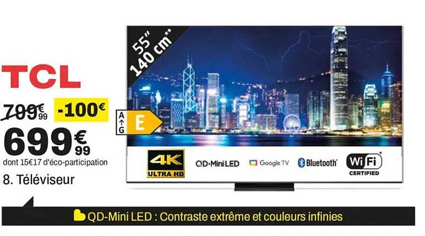 8. Téléviseur TCL