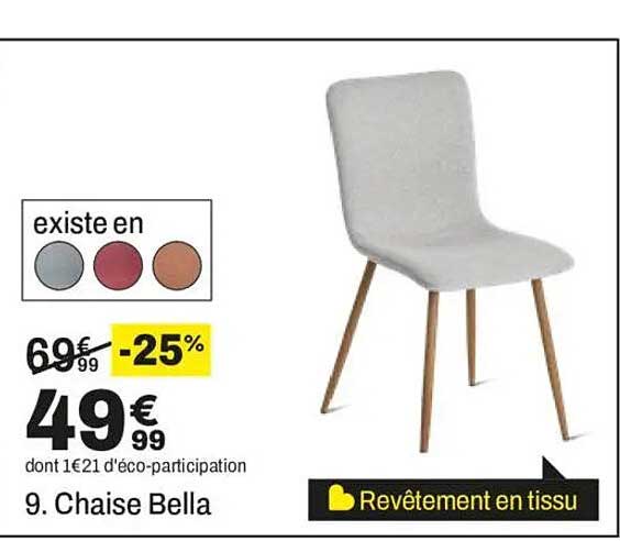 9. Chaise Bella