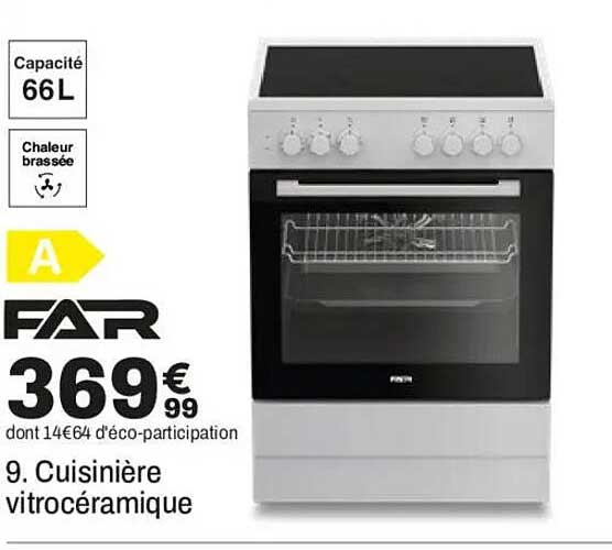 9. Cuisinière vitrocéramique