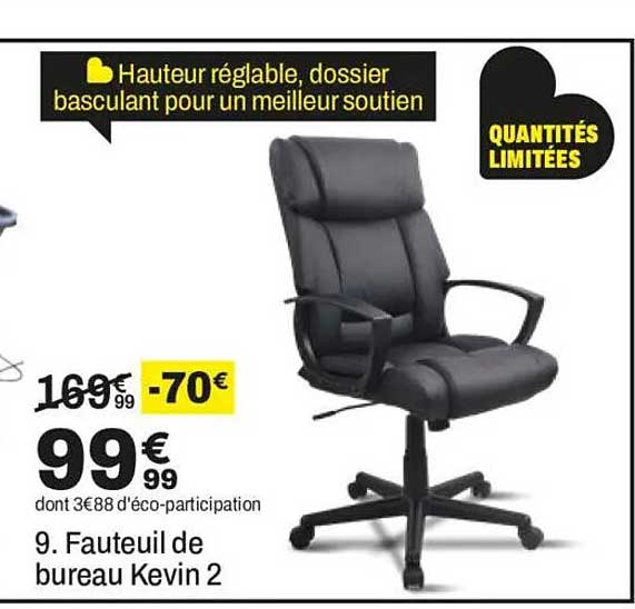 9. Fauteuil de bureau Kevin 2