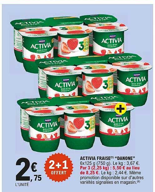 ACTIVIA FRAISE(1) "DANONE"