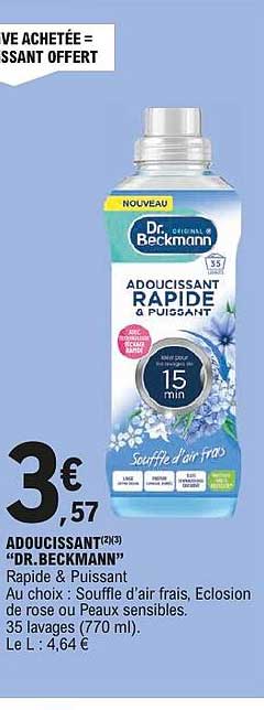 ADOUCISSANT RAPIDE & PUISSANT à POUISSANT