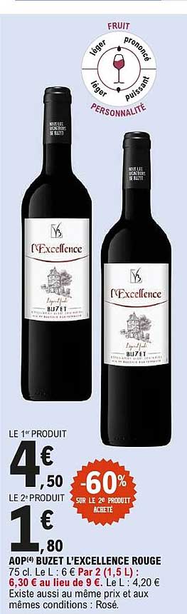 AOP4 BUZET L’EXCELLENCE ROUGE