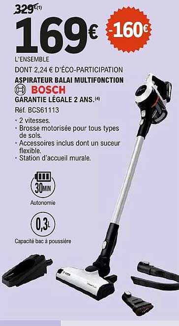 ASPIRATEUR BALAI MULTIFONCTION BOSCH