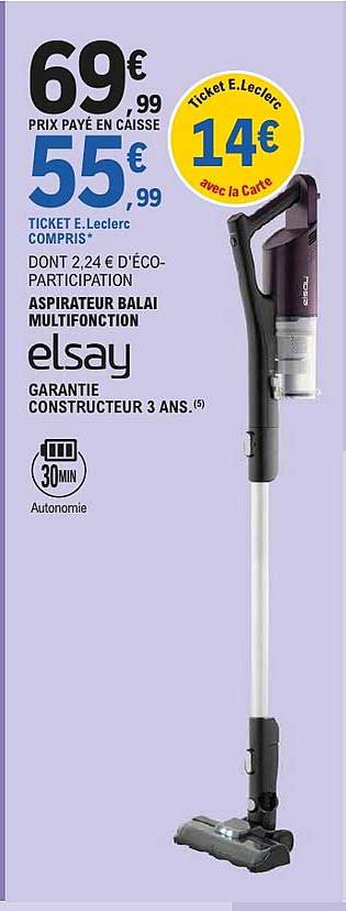 ASPIRATEUR BALAI MULTIFONCTION elsay