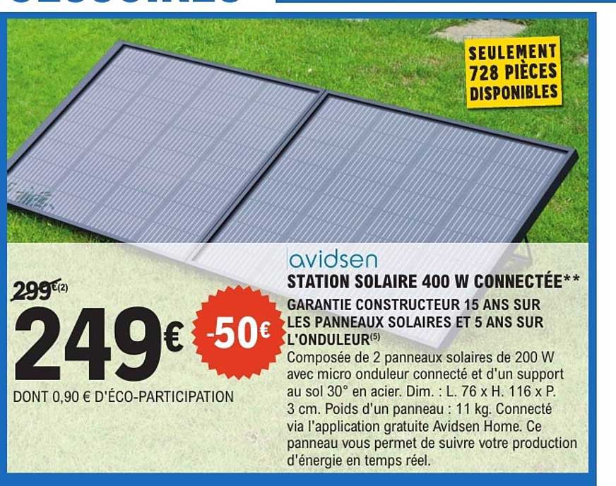 avidsen STATION SOLAIRE 400 W CONNECTÉE**