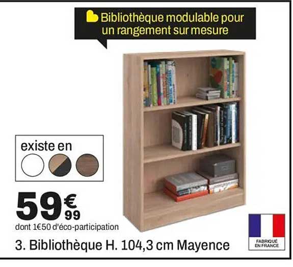Bibliothèque modulable pour un rangement sur mesure