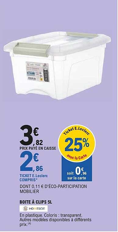 BOITE À CLIPS 5L
