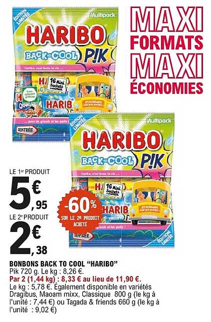 BONBONS BACK TO COOL “HARIBO”