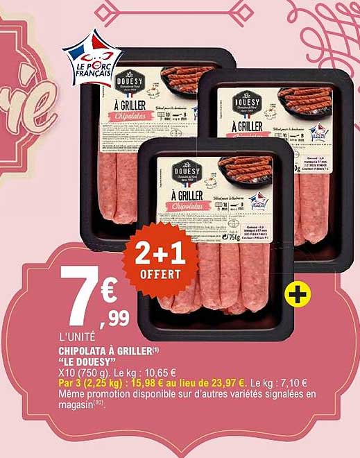 CHIPOLATA À GRILLER "LE DOUESY"