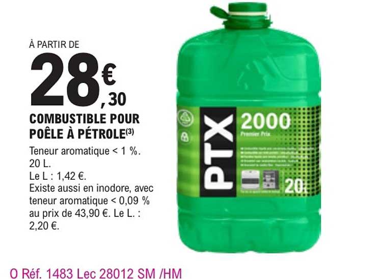 COMBUSTIBLE POUR POÊLE À PÉTROLE(3)