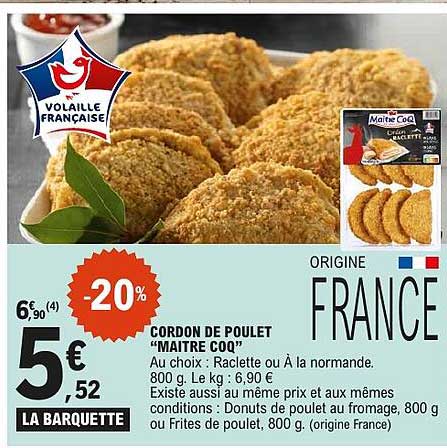 CORDON DE POULET "MAITRE COQ"
