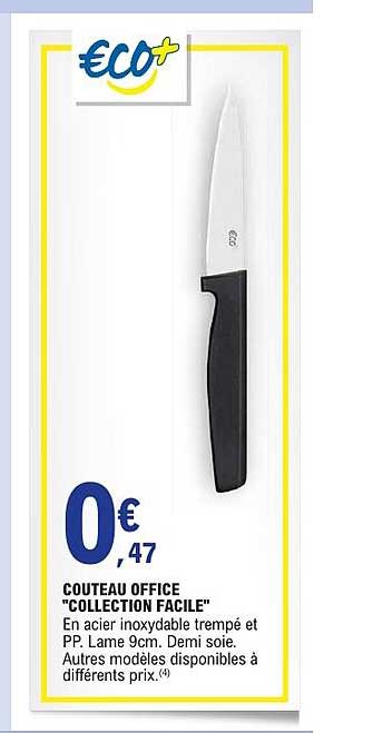 COUTEAU OFFICE "COLLECTION FACILE"