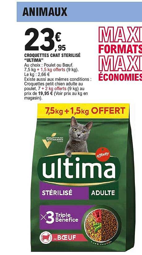 CROQUETTES CHAT STÉRILISÉ «ULTIMA»