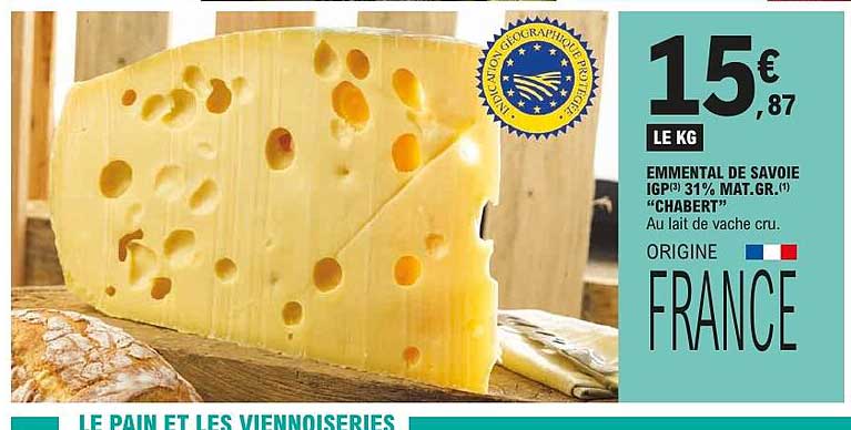 EMMENTAL DE SAVOIE IGP 31% MAT.GR. "CHABERT"