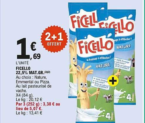 FICELLO 22,5% MAT.GR. (3)(2) 2+1 OFFERT