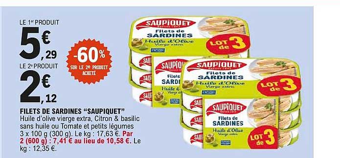 FILETS DE SARDINES “SAUPIQUET”
